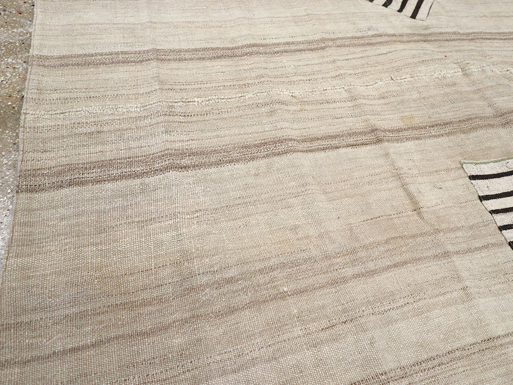 Vintage Persian Flatweave Kilim Accent Rug, No.26757 - Gss