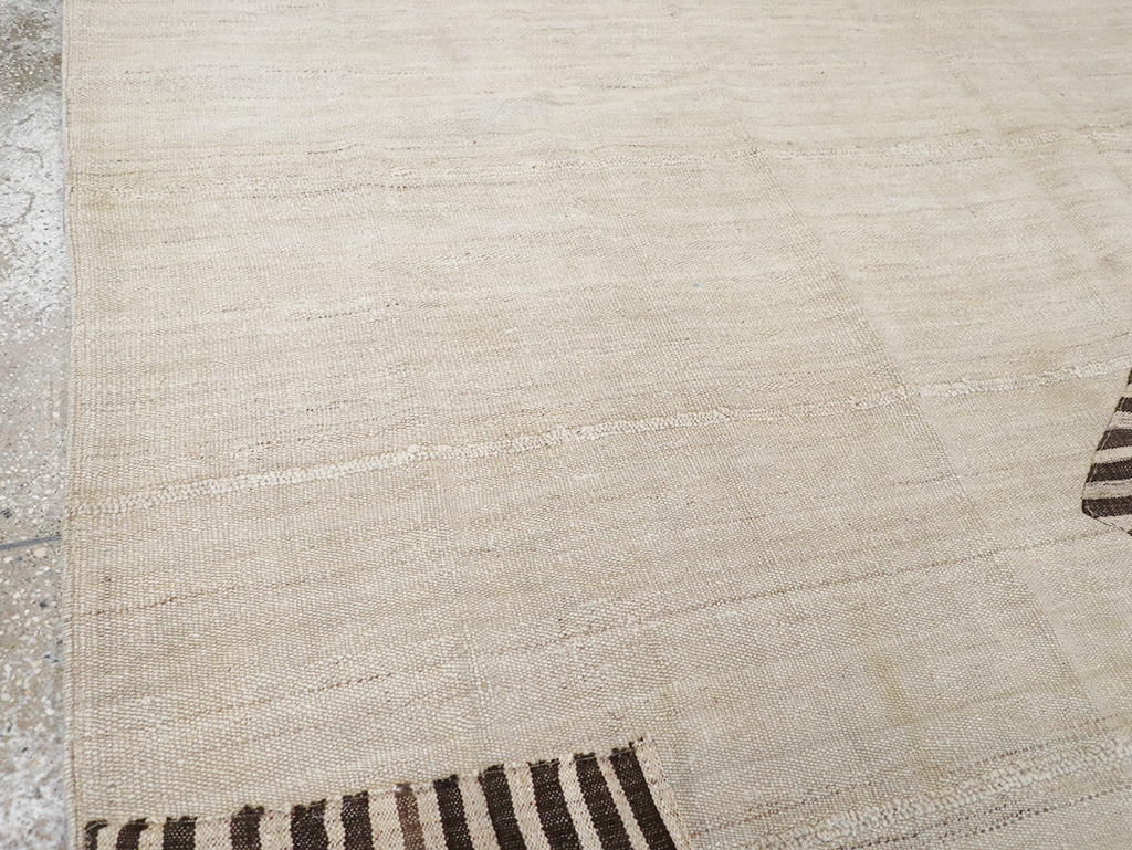 Vintage Persian Flatweave Kilim Accent Carpet, No.26758 - Gss