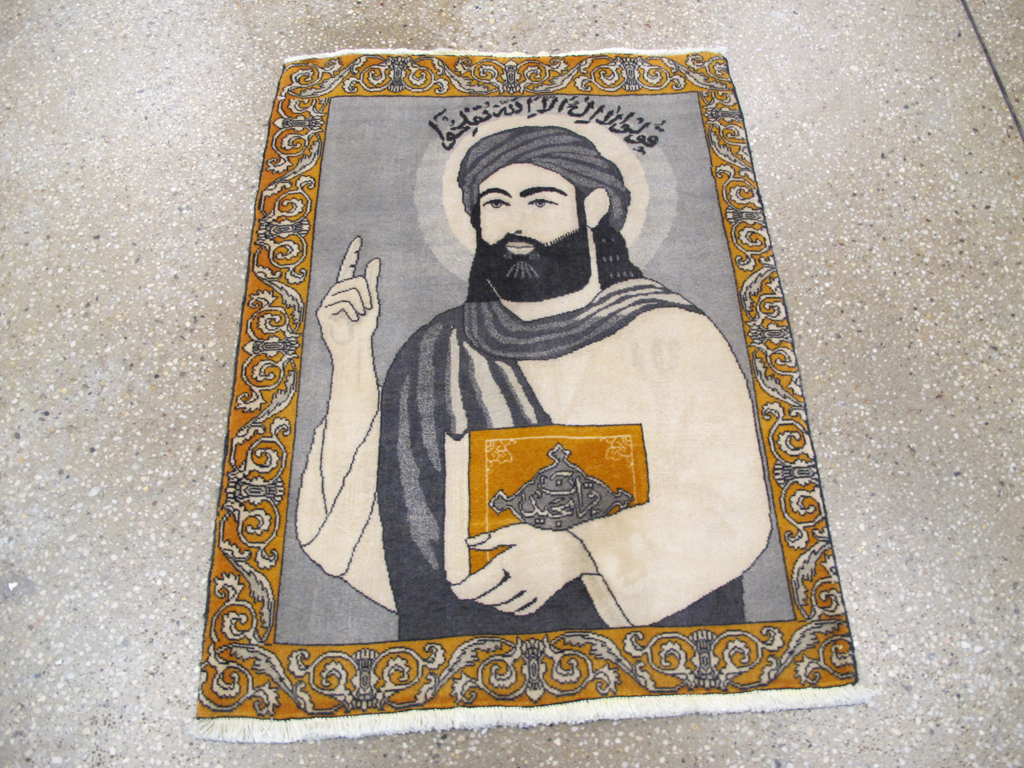 Persian Pictorial Tabriz Rug, No.26763 - Gss