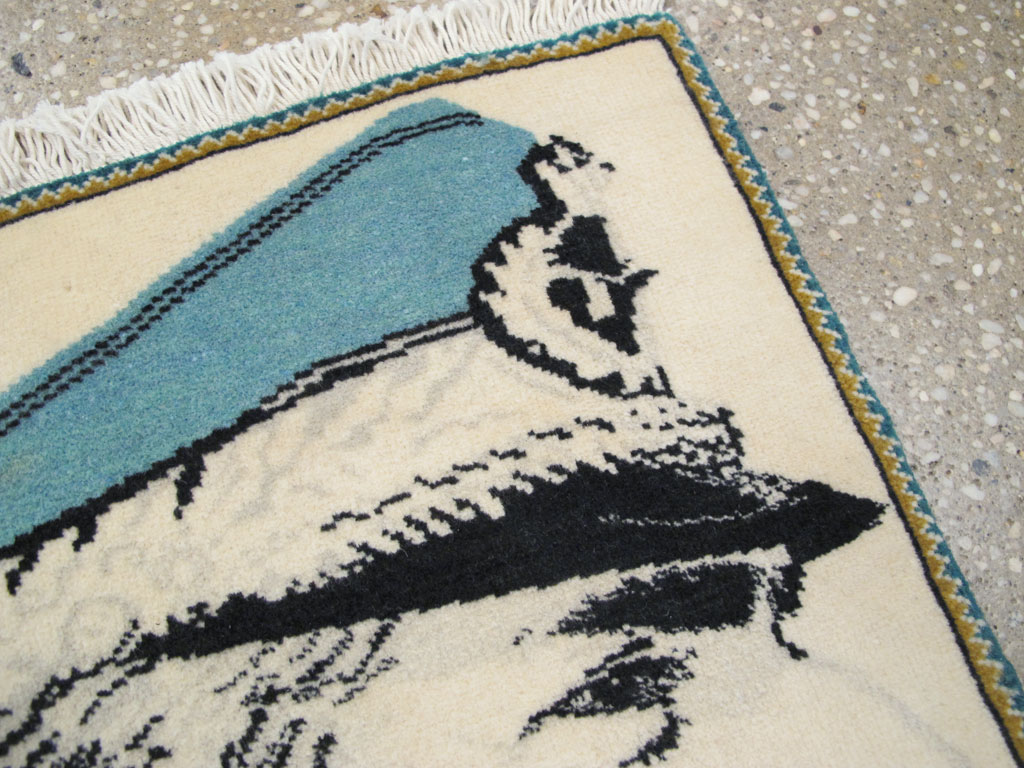 Persian Tabriz Pictorial Rug, No.26764 - Gss