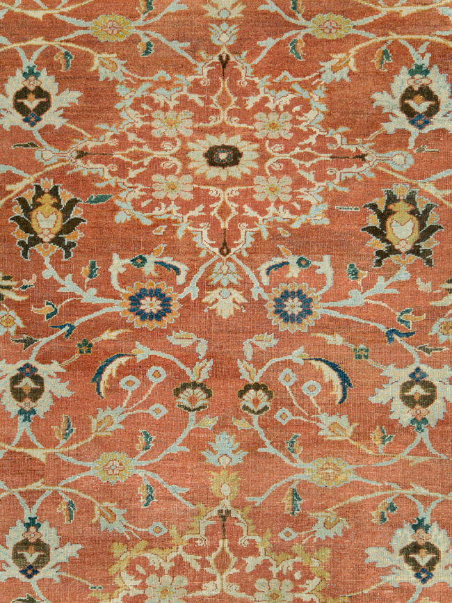 Antique Persian Mahal Large Square Carpet, No.26769 - Gss