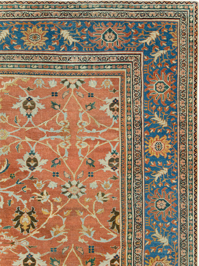 Antique Persian Mahal Large Square Carpet, No.26769 - Gss