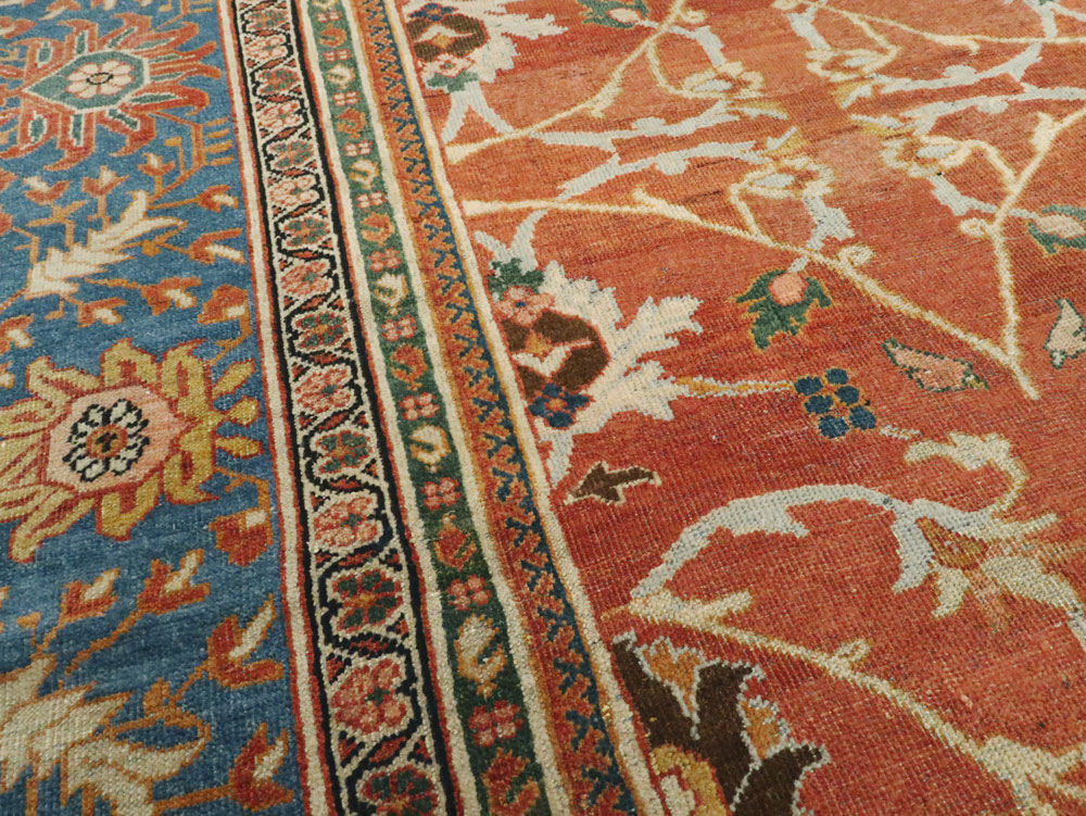 Antique Persian Mahal Large Square Carpet, No.26769 - Gss