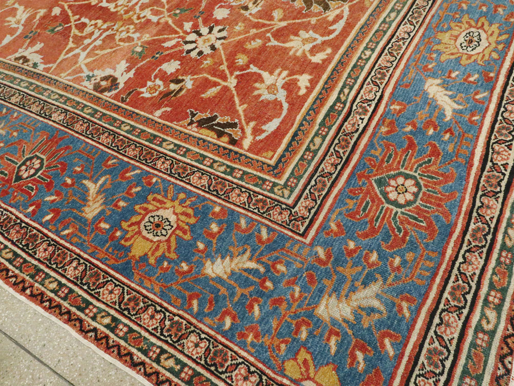 Antique Persian Mahal Large Square Carpet, No.26769 - Gss