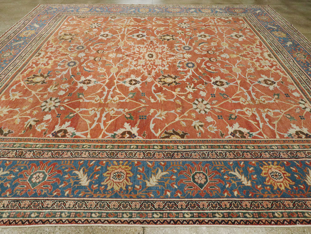 Antique Persian Mahal Large Square Carpet, No.26769 - Gss