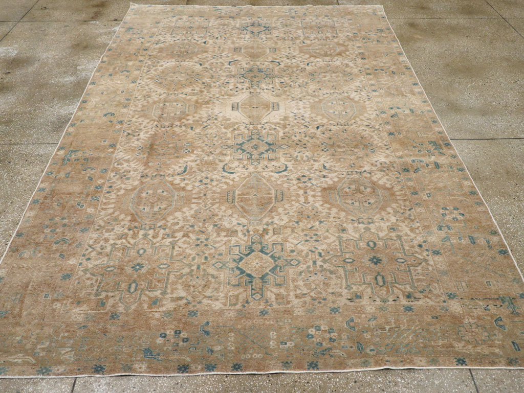 Vintage Persian Karajeh Small Room Size Carpet, No.26772 - Gss