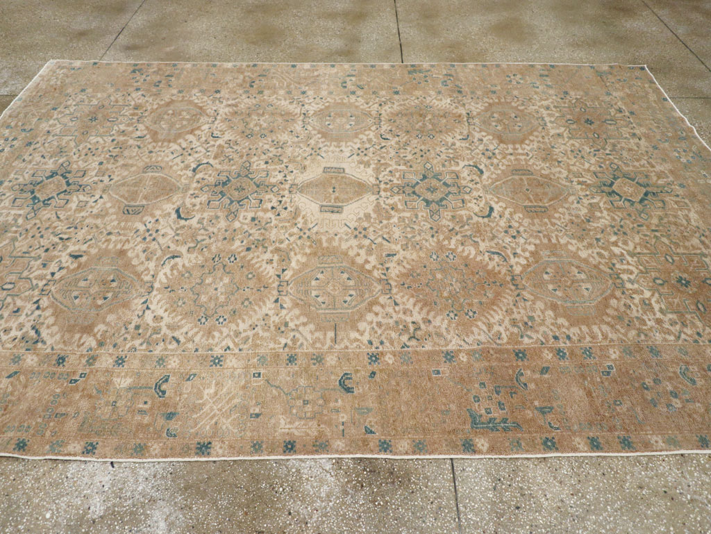 Vintage Persian Karajeh Small Room Size Carpet, No.26772 - Gss