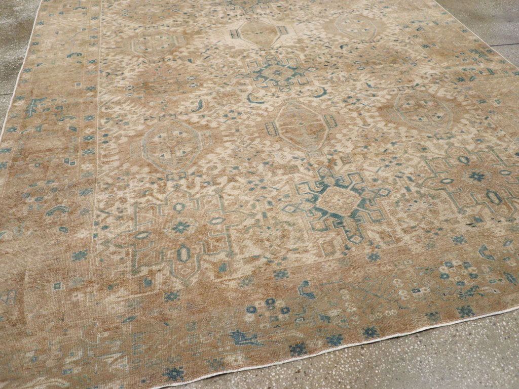 Vintage Persian Karajeh Small Room Size Carpet, No.26772 - Gss