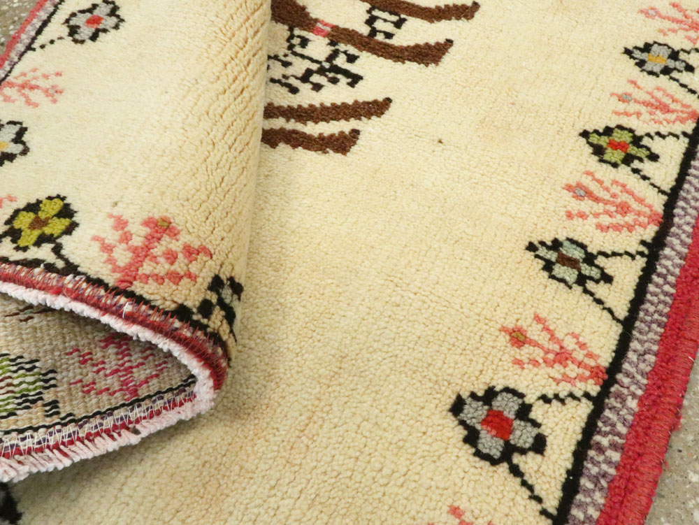 Vintage Persian Baluch Pictorial Rug, No.26776 - Gss
