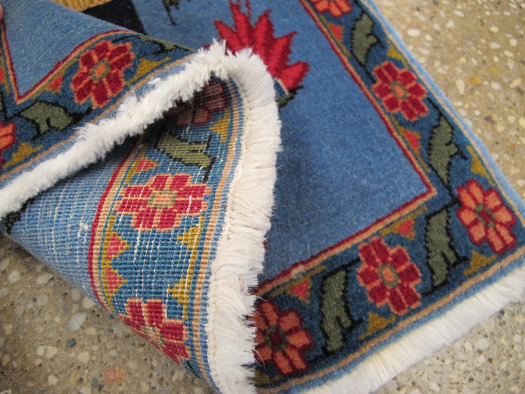 Vintage Persian Tabriz Pictorial Rug, No.26786 - Gss