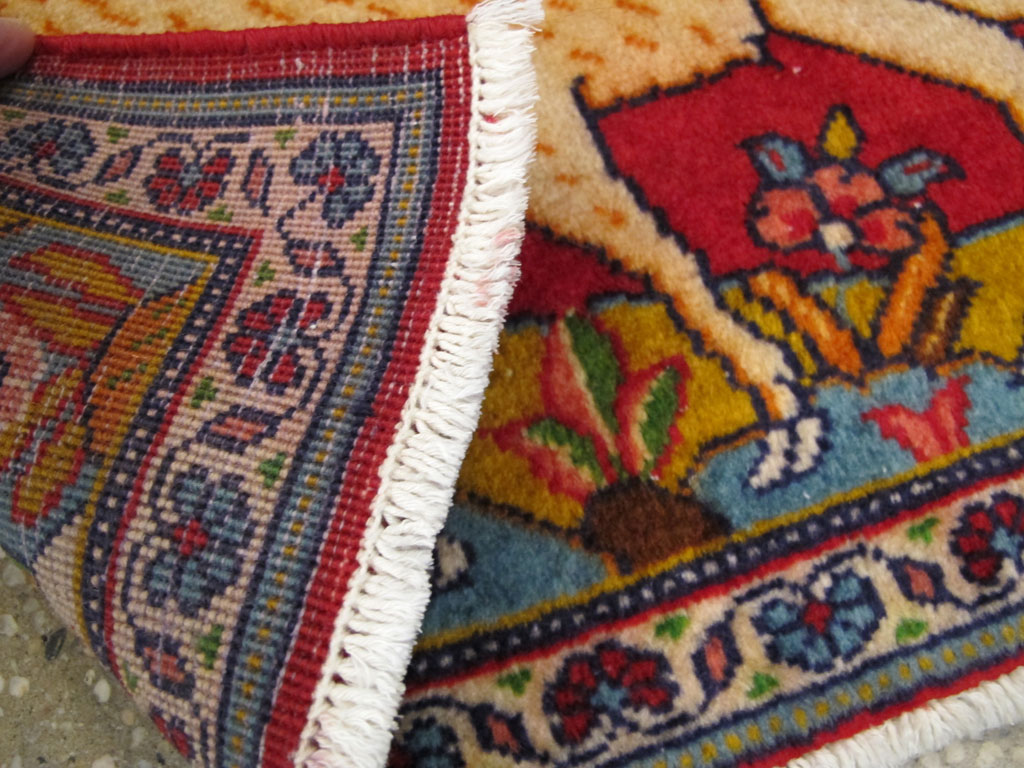 Vintage Persian Tabriz Pictorial Rug (Pair: 2 of 2), No.26789 - Gss