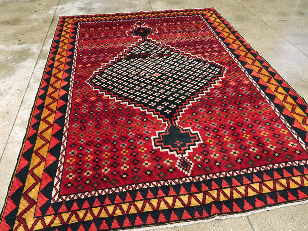 Vintage Persian Gabbeh Rug, No.26797 - Gss