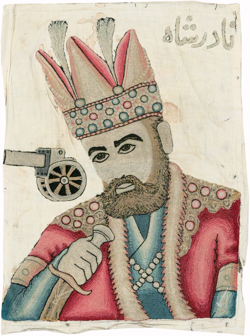 Vintage Persian Pictorial Textile , No.26809 - Gss