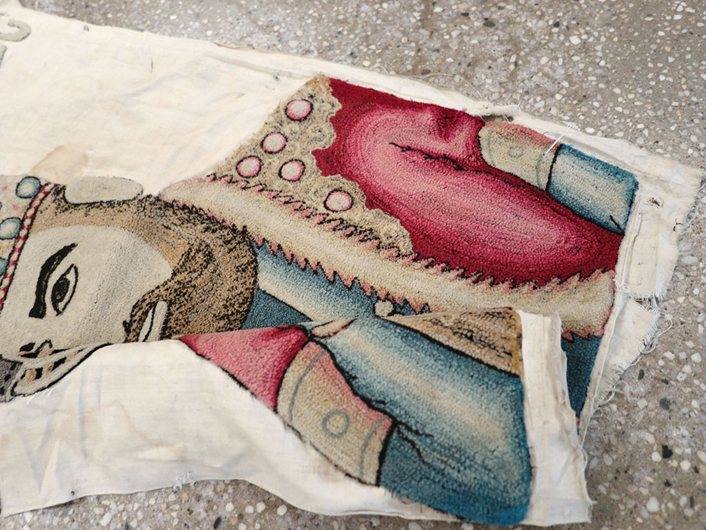 Vintage Persian Pictorial Textile , No.26809 - Gss