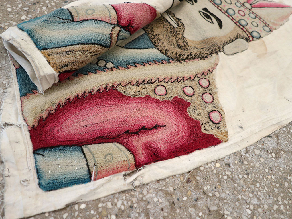 Vintage Persian Pictorial Textile , No.26809 - Gss