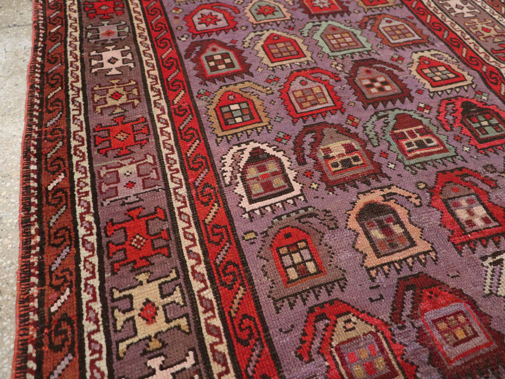 Antique Caucasian Accent Rug, No.26821 - Gss