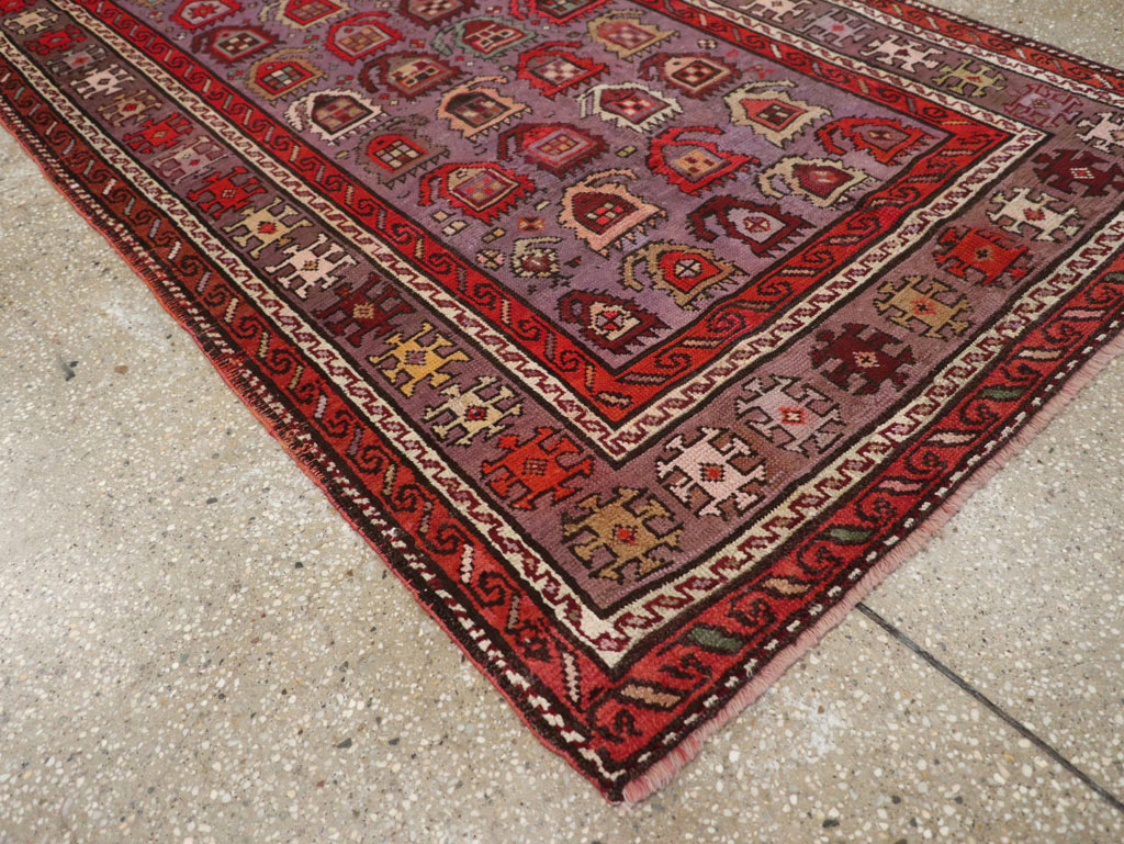 Antique Caucasian Accent Rug, No.26821 - Gss