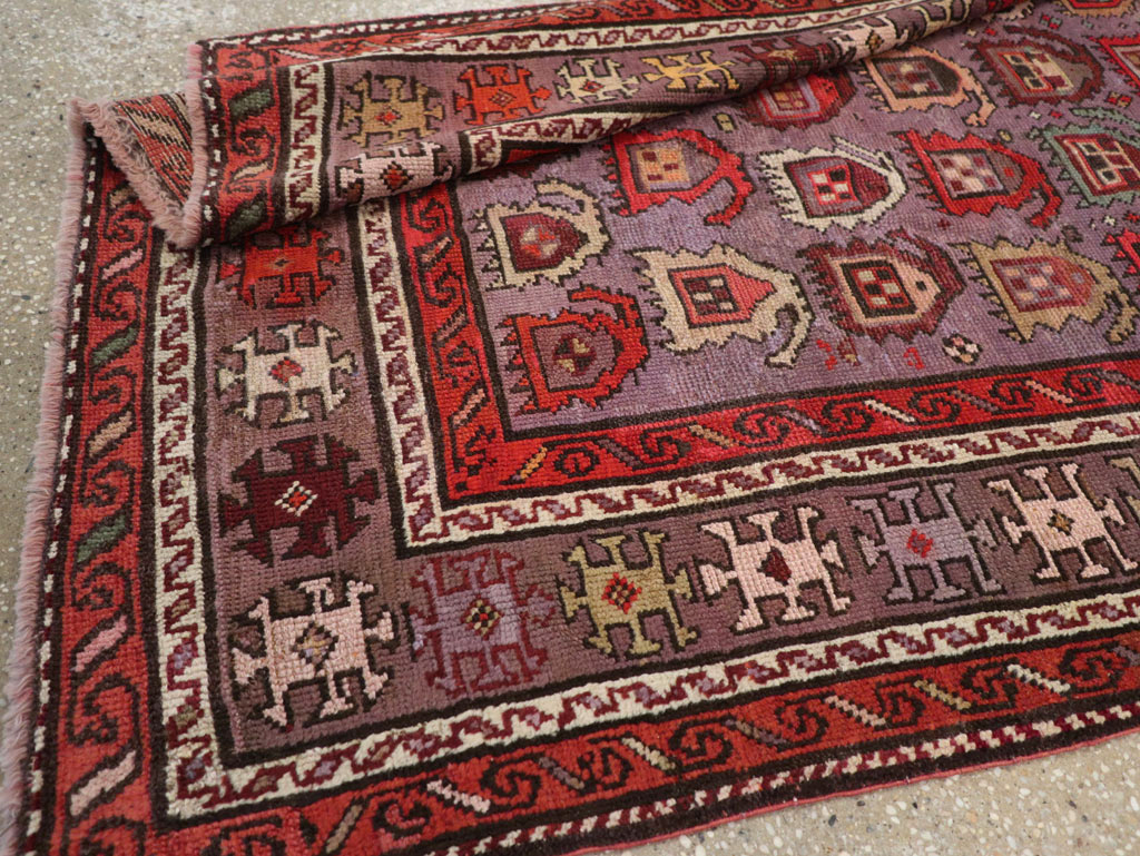Antique Caucasian Accent Rug, No.26821 - Gss