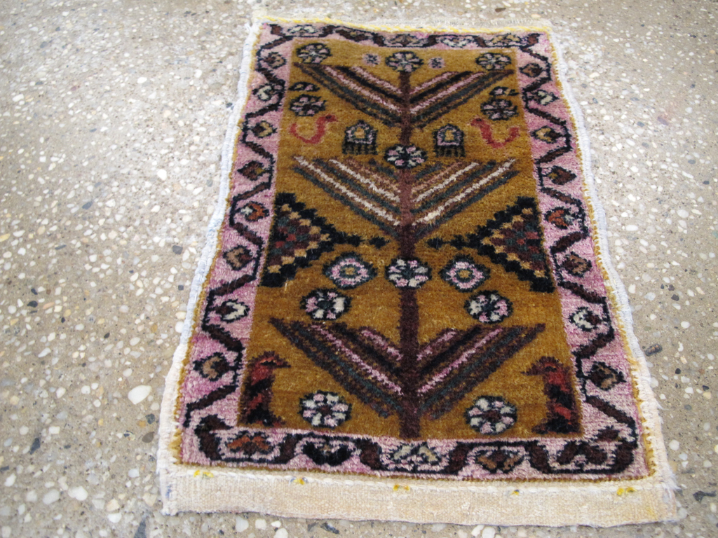 Vintage Persian Gabbeh Tribal Throw Rug, No.26825 - Gss