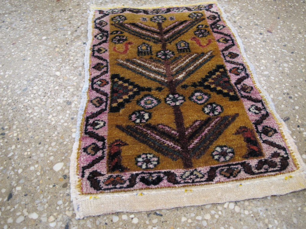 Vintage Persian Gabbeh Tribal Throw Rug, No.26825 - Gss