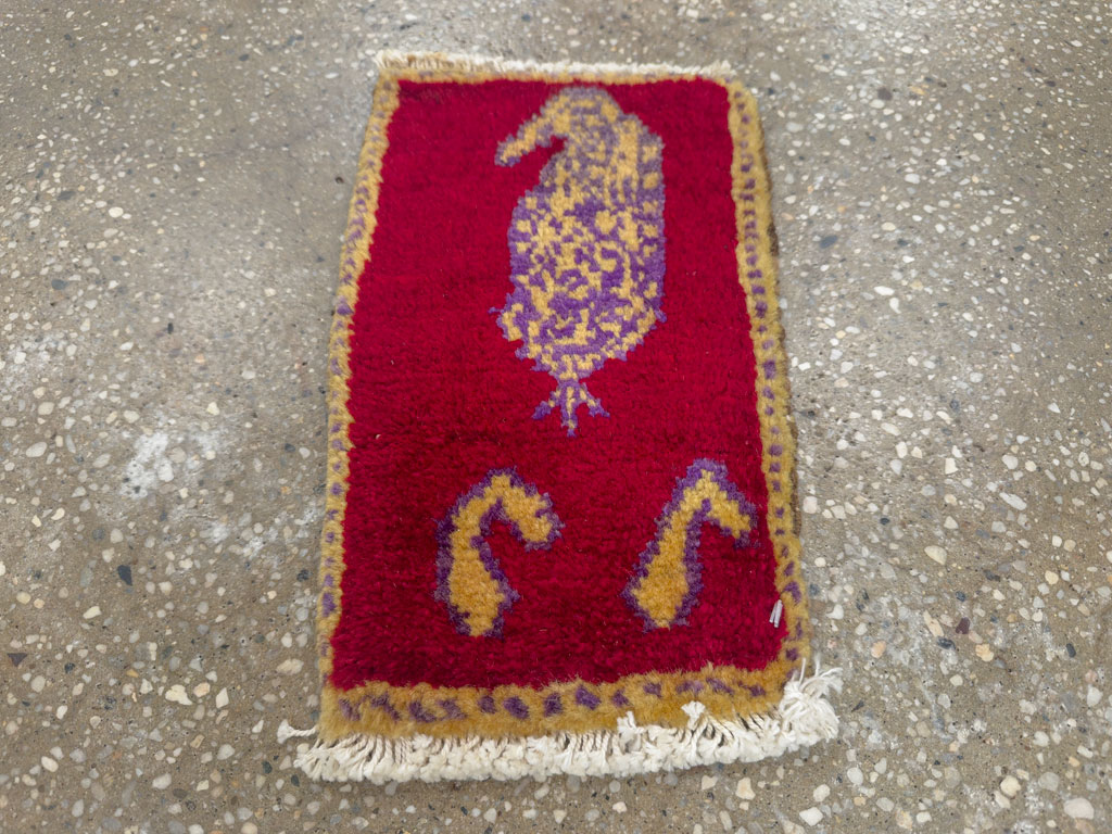 Vintage Persian Gabbeh Bag Face, No.26826 - Gss