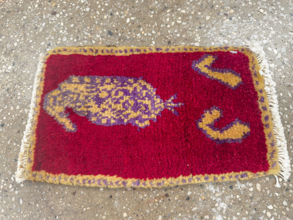 Vintage Persian Gabbeh Bag Face, No.26826 - Gss