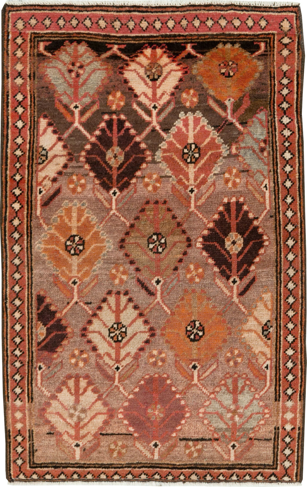 Vintage Persian Malayer Throw Rug, No.26828 - Gss