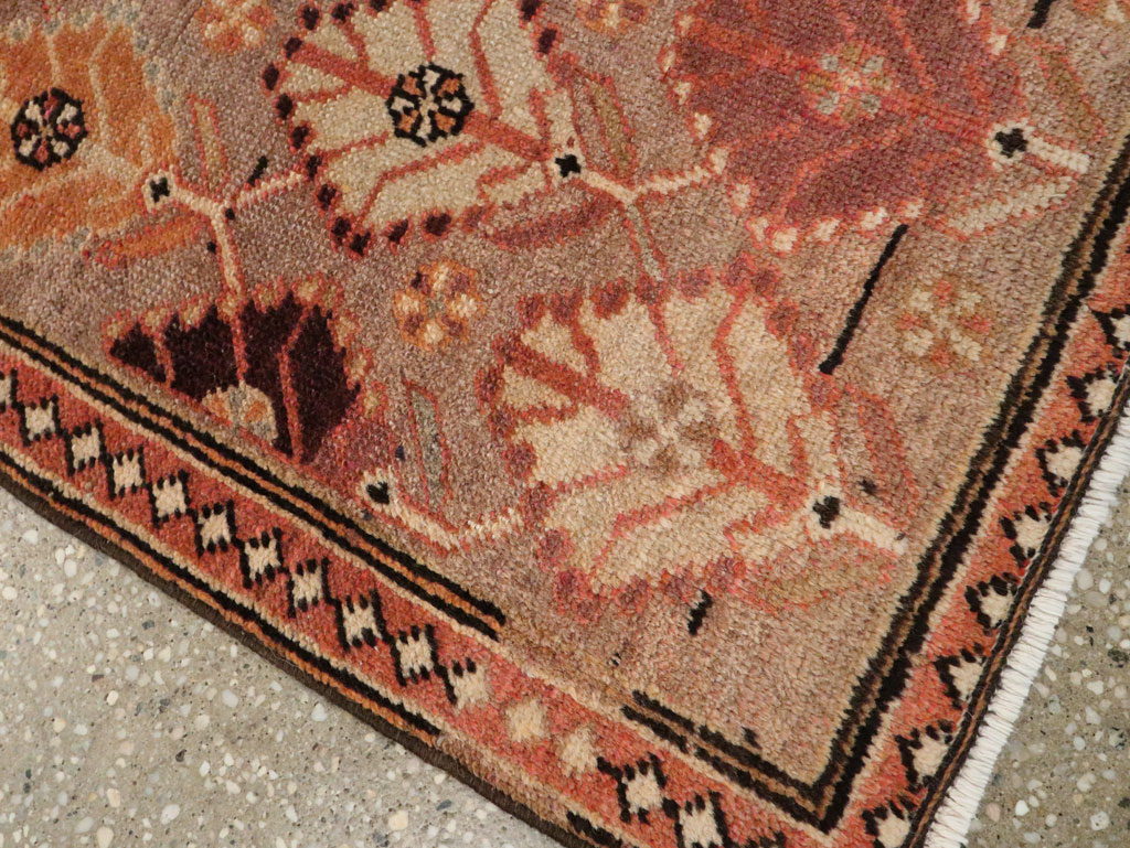 Vintage Persian Malayer Throw Rug, No.26828 - Gss