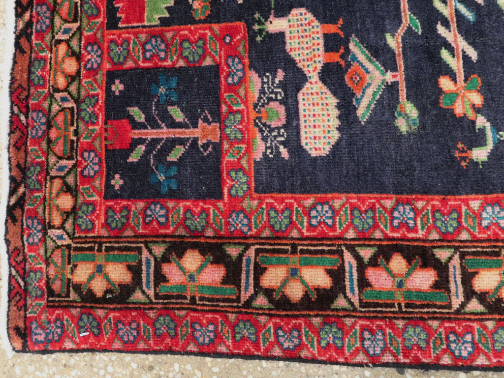 Vintage Persian Baluch Throw Rug, No.26829 - Gss