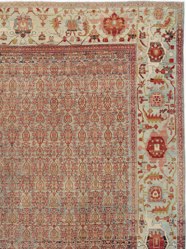 Antique Senneh Malayer Rug, No.26835 - Gss