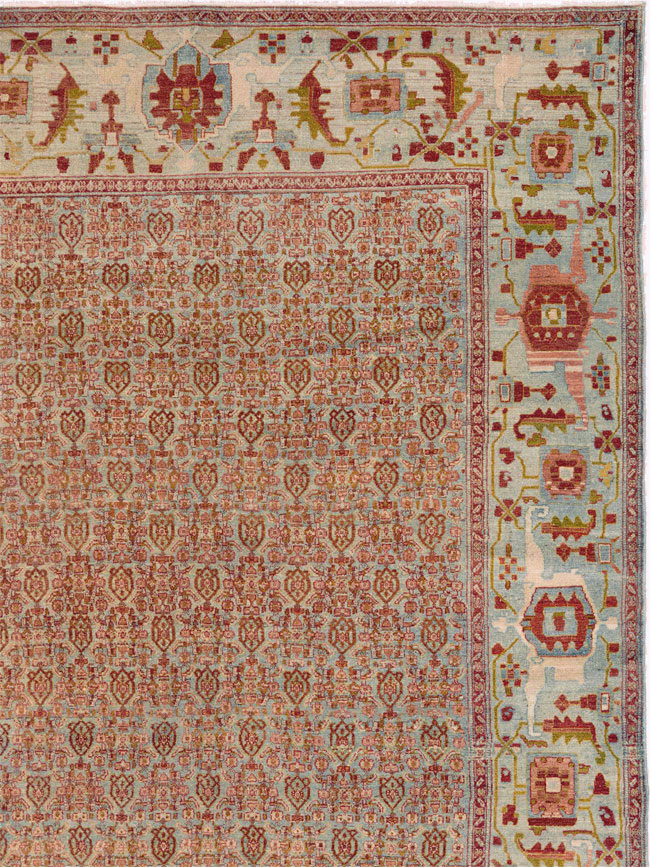 Antique Senneh Malayer Rug, No.26835 - Gss