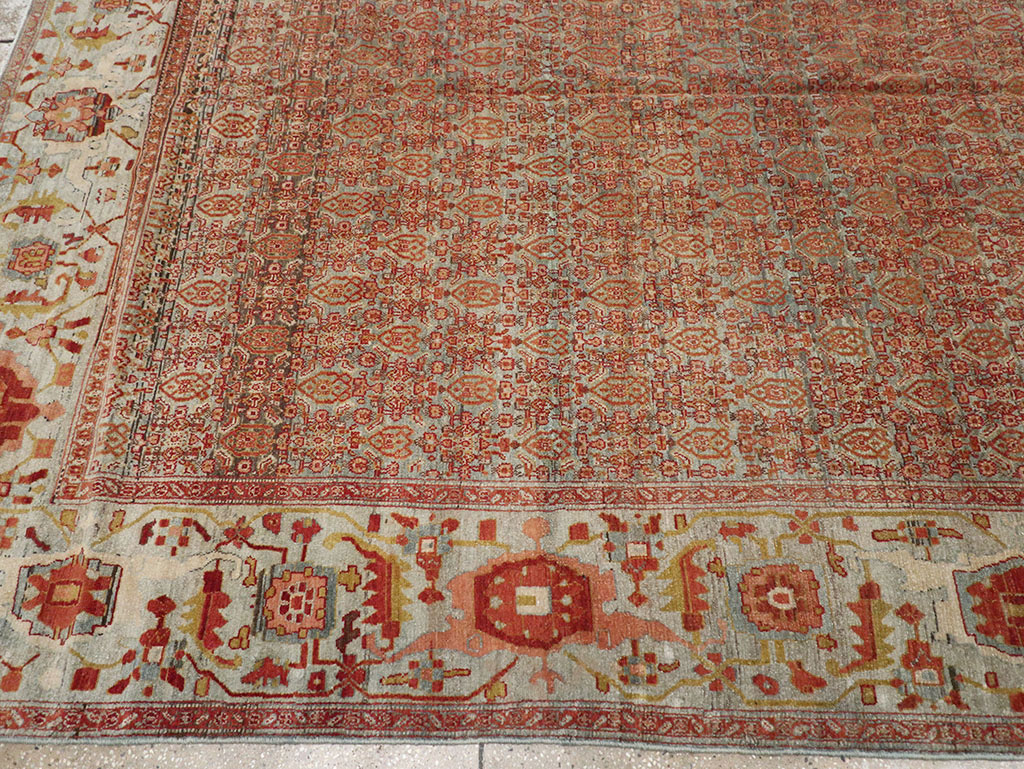 Antique Senneh Malayer Rug, No.26835 - Gss