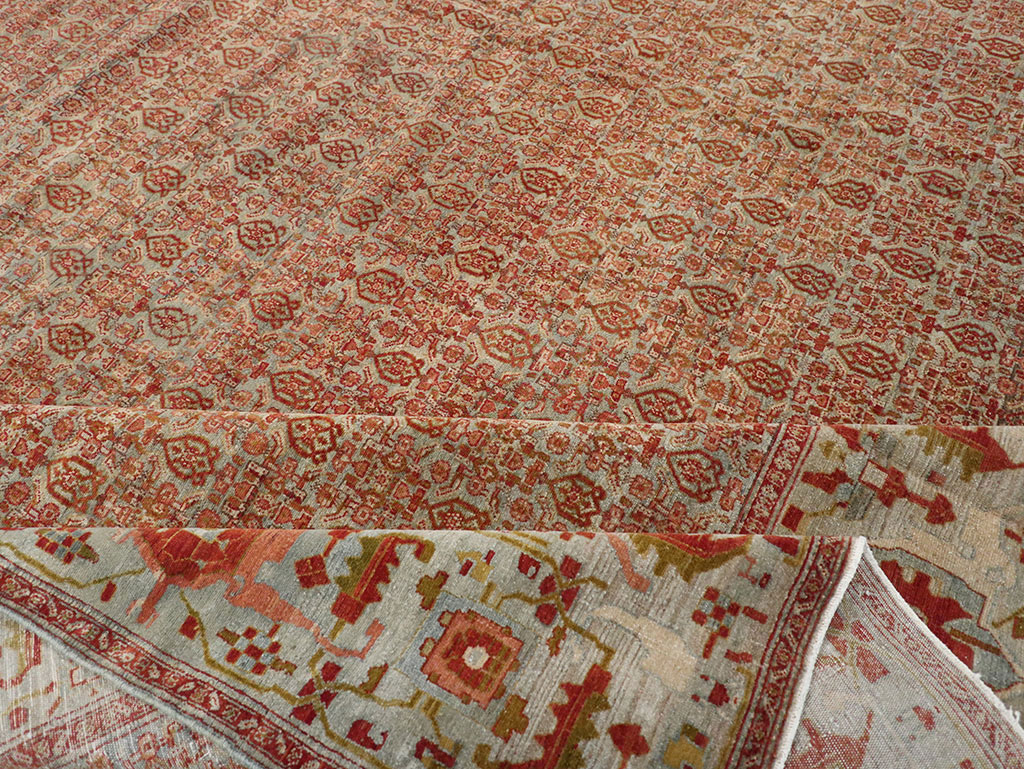 Antique Senneh Malayer Rug, No.26835 - Gss