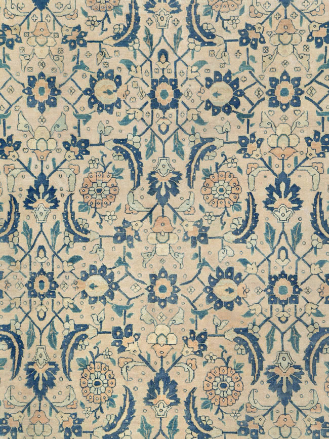 Antique Persian Tabriz Large Room Size Carpet, No.26844 - Gss