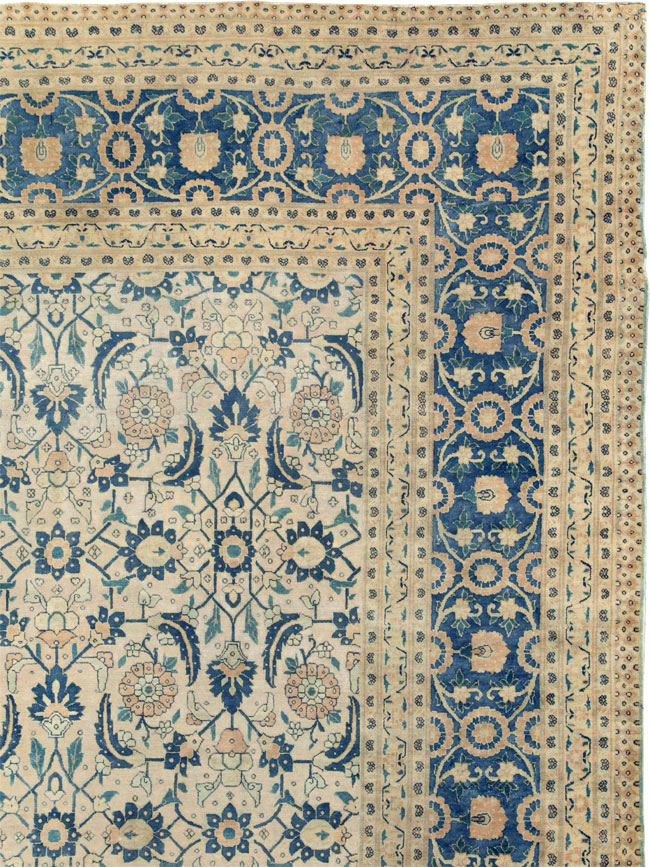 Antique Persian Tabriz Large Room Size Carpet, No.26844 - Gss