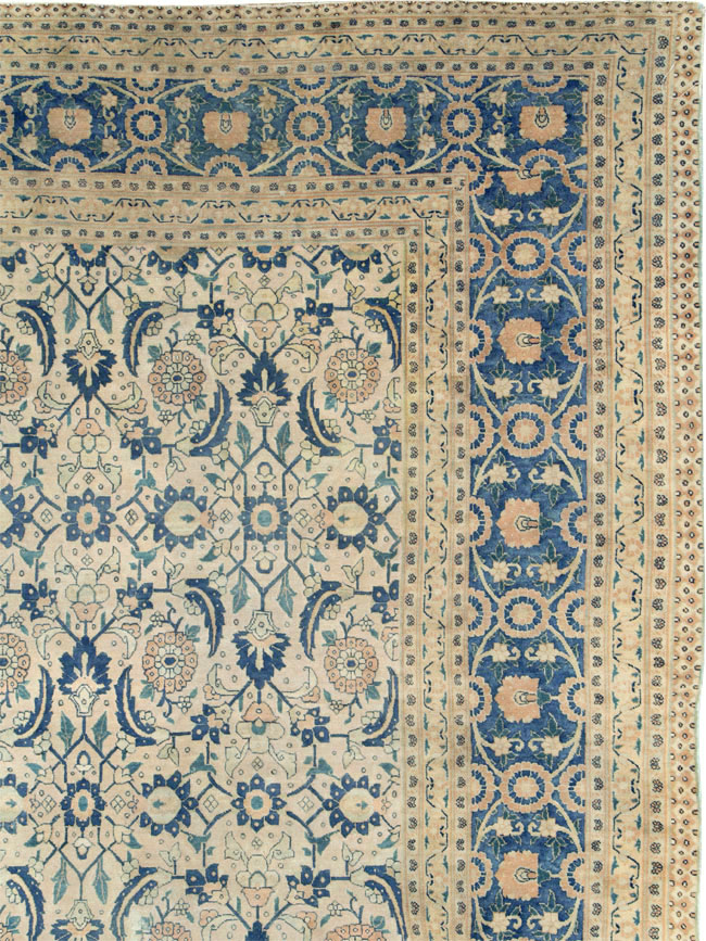 Antique Persian Tabriz Large Room Size Carpet, No.26844 - Gss