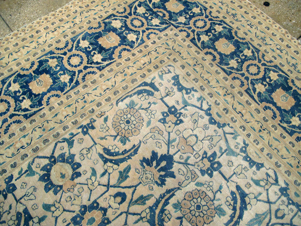 Antique Persian Tabriz Large Room Size Carpet, No.26844 - Gss