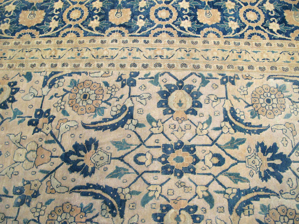 Antique Persian Tabriz Large Room Size Carpet, No.26844 - Gss