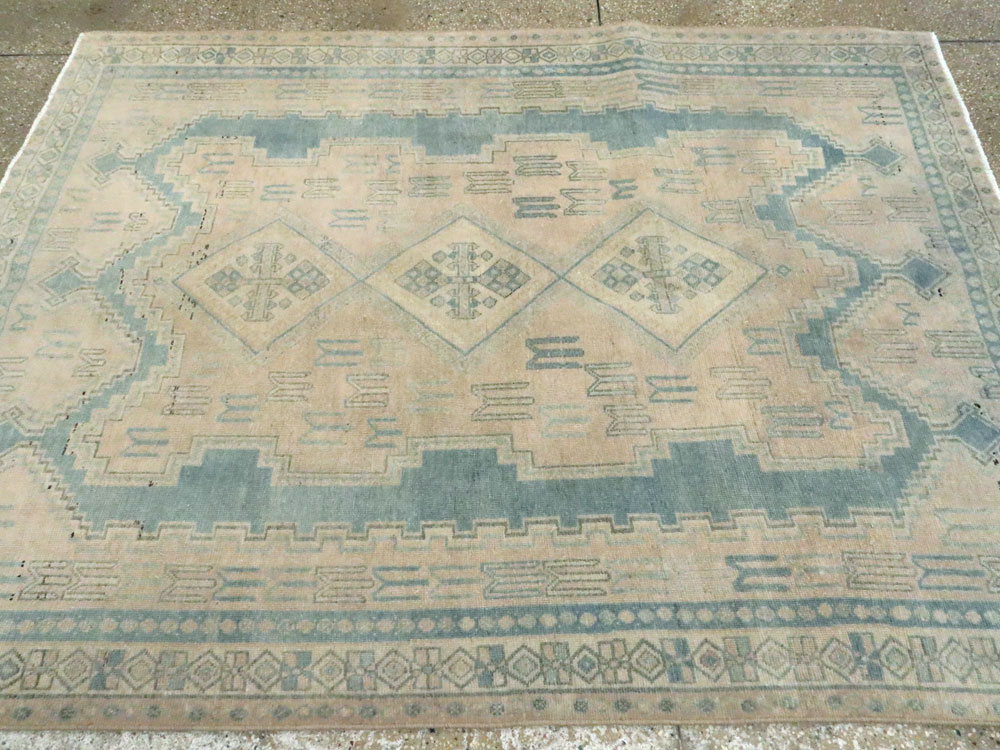 Vintage Persian Afshar Accent Rug, No.26851 - Gss