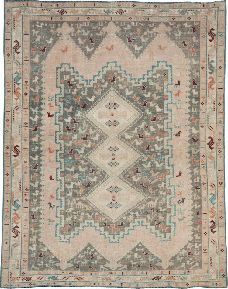 Vintage Persian Afshar Rug, No.26867 - Gss