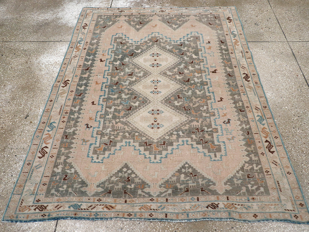 Vintage Persian Afshar Rug, No.26867 - Gss