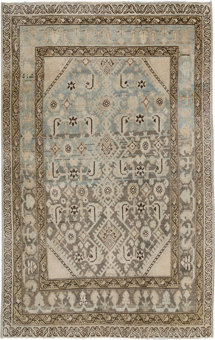 Vintage Persian Malayer Throw Rug, No.26871 - Gss