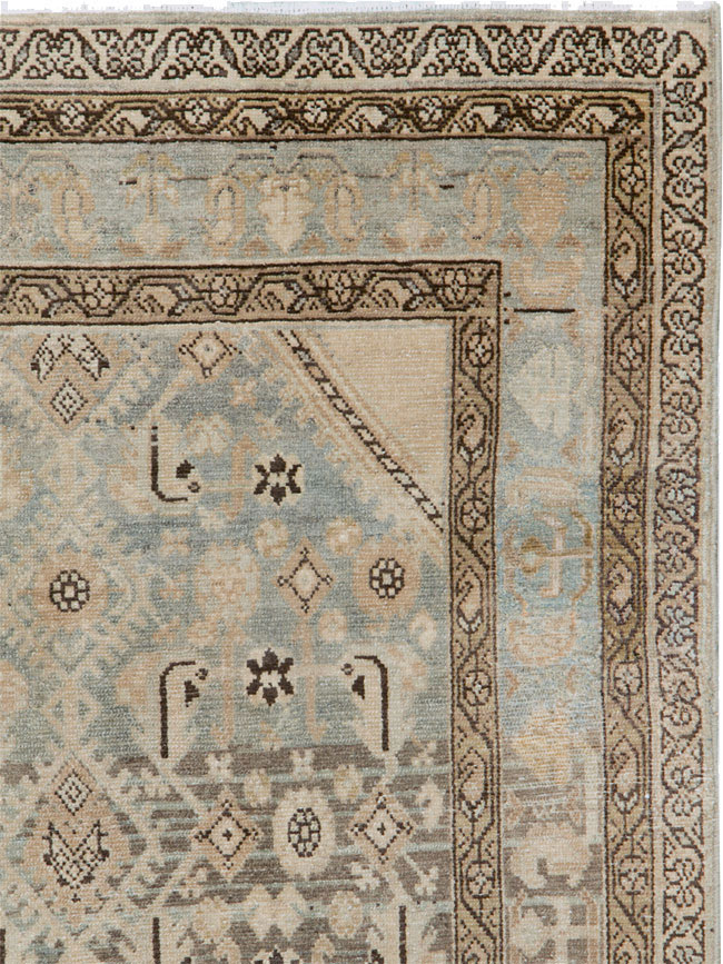 Vintage Persian Malayer Throw Rug, No.26871 - Gss