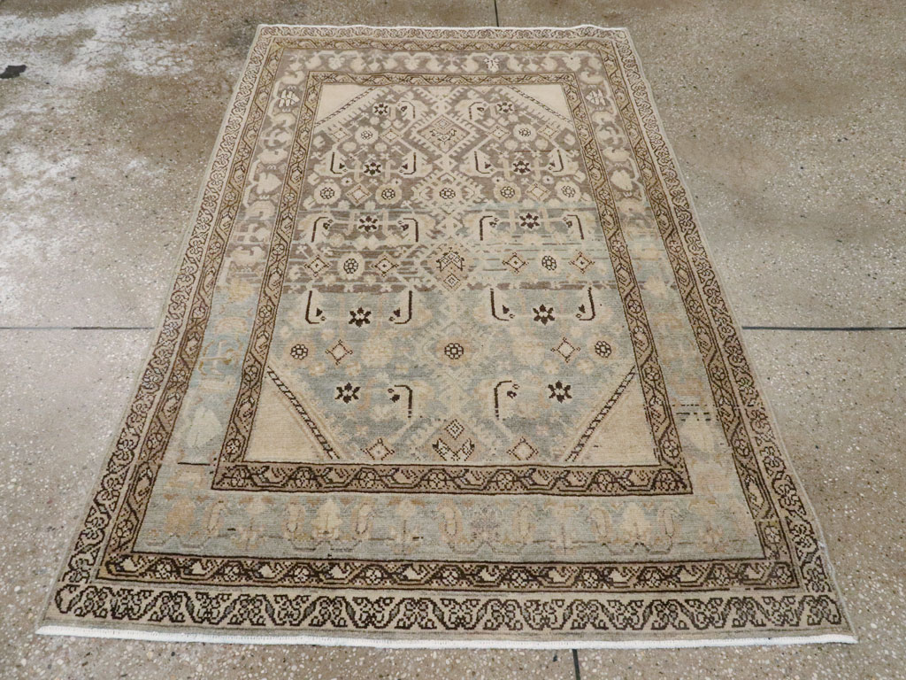 Vintage Persian Malayer Throw Rug, No.26871 - Gss