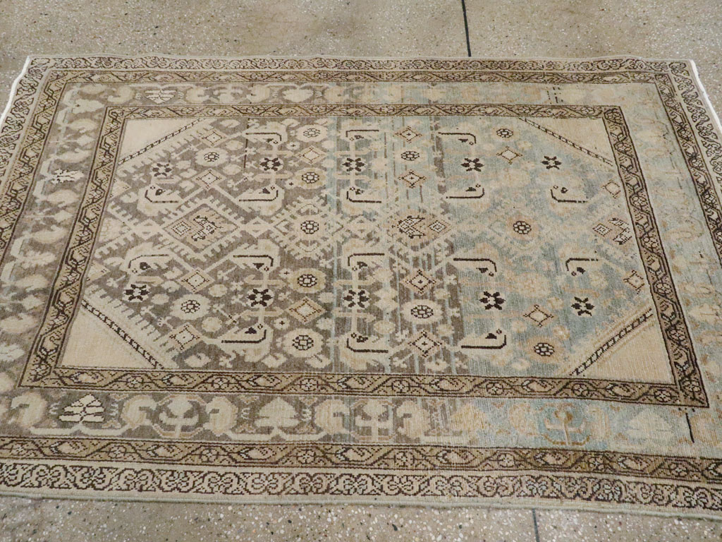 Vintage Persian Malayer Throw Rug, No.26871 - Gss