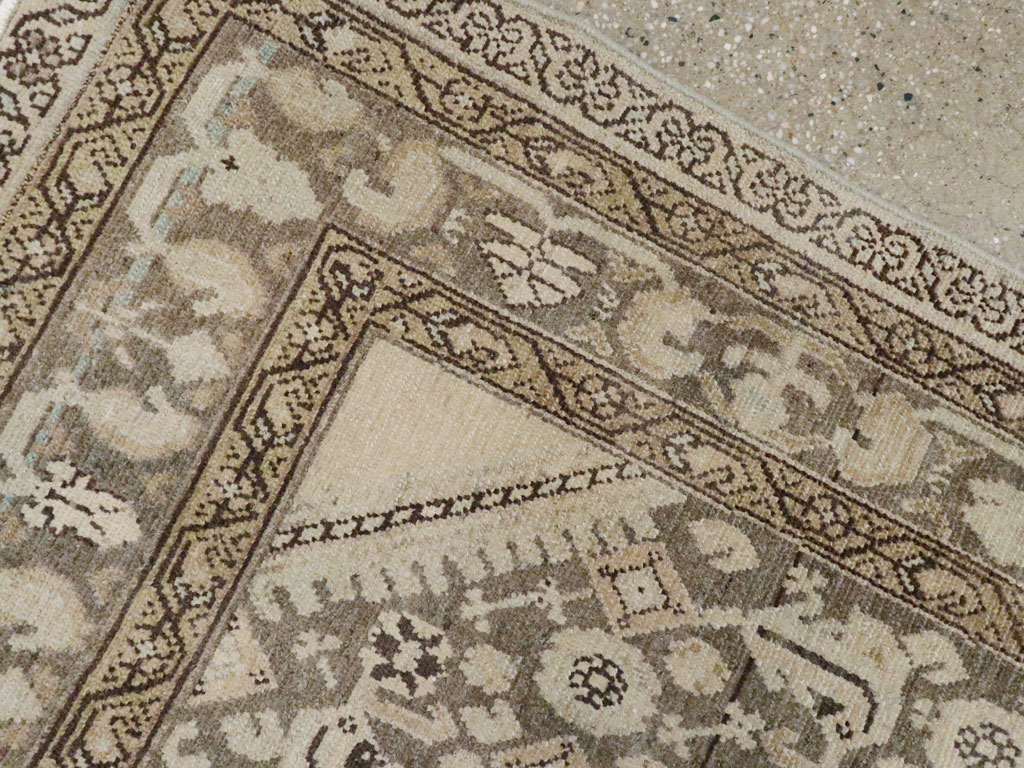 Vintage Persian Malayer Throw Rug, No.26871 - Gss