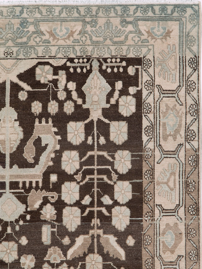 Vintage Persian Malayer Accent Rug, No.26883 - Gss