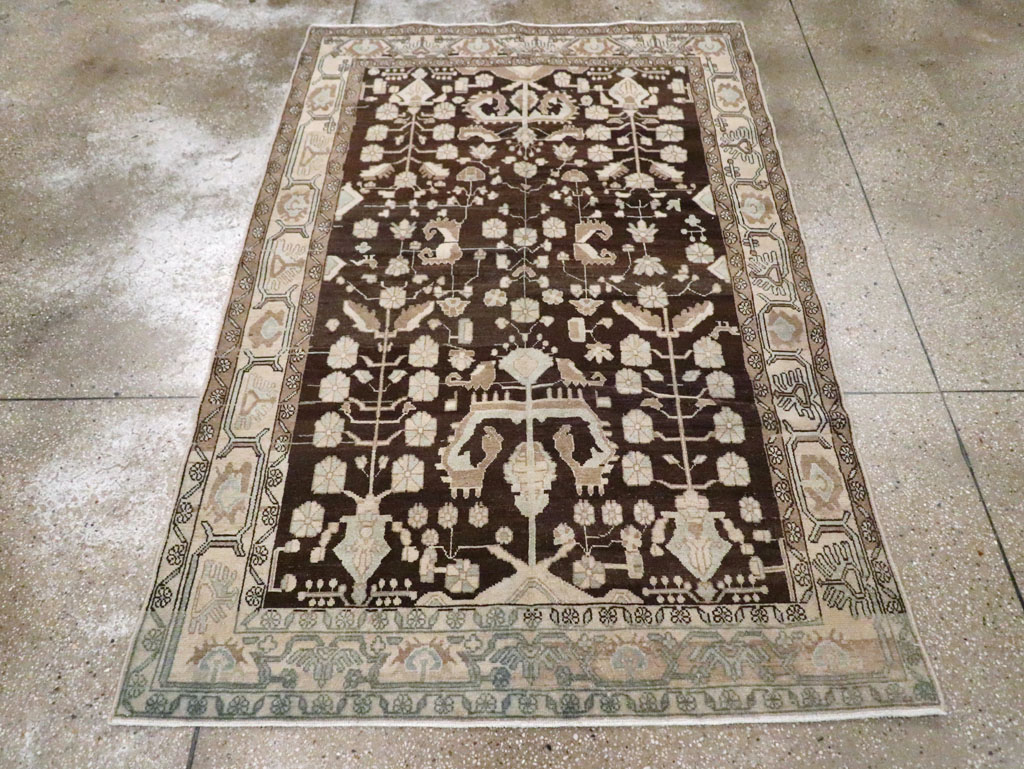 Vintage Persian Malayer Accent Rug, No.26883 - Gss