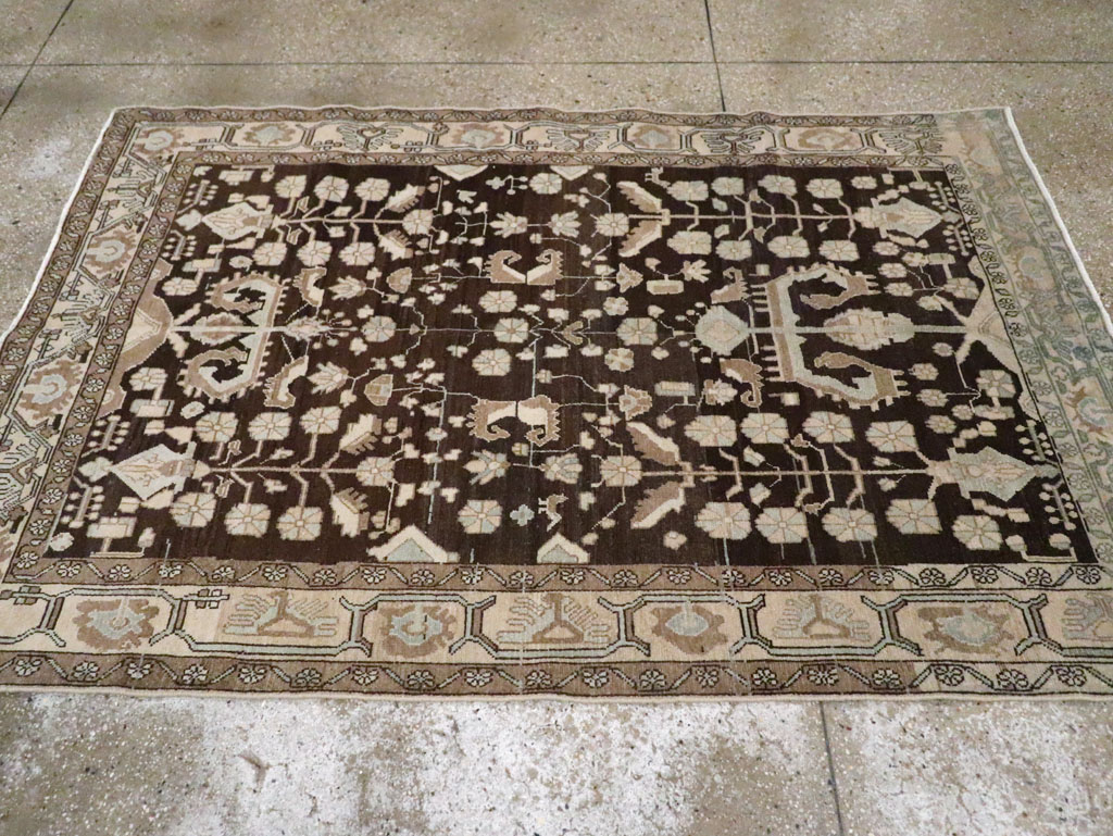 Vintage Persian Malayer Accent Rug, No.26883 - Gss