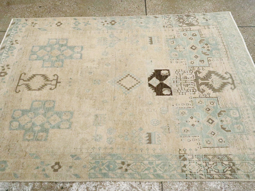 Vintage Persian Afshar Throw Rug, No.26890 - Gss